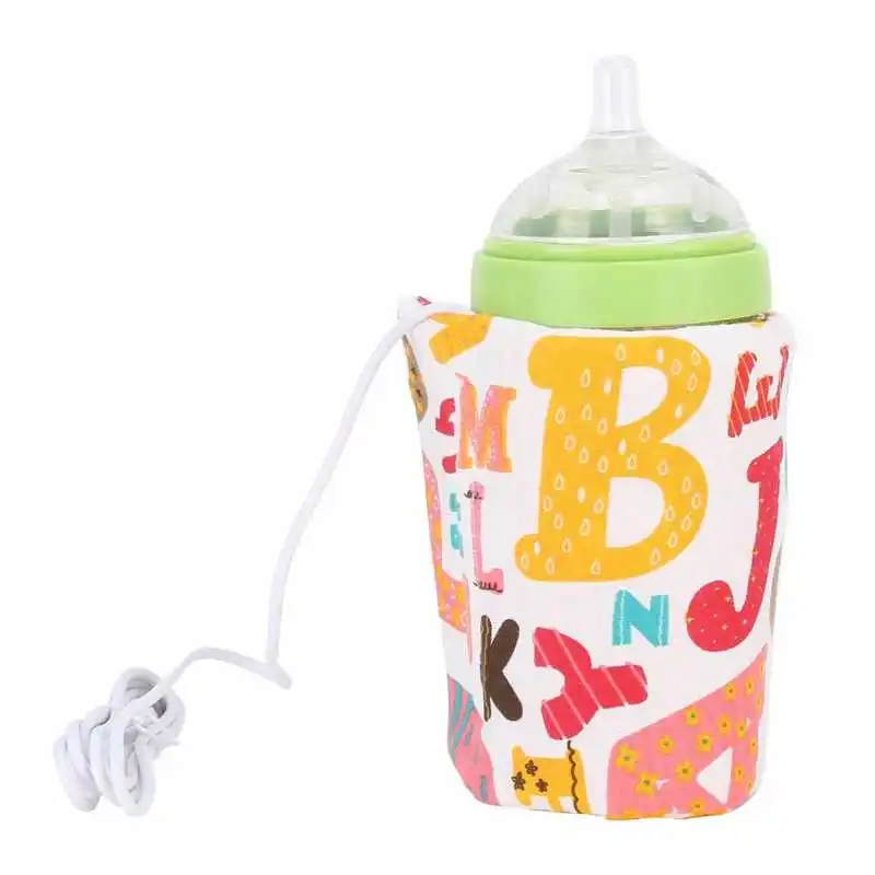USB Milk Water Warmer Travel Stroller Insulated Bag Baby Nursing Bottle Heater Portable Heated Insulated Storage Bag BPA 3