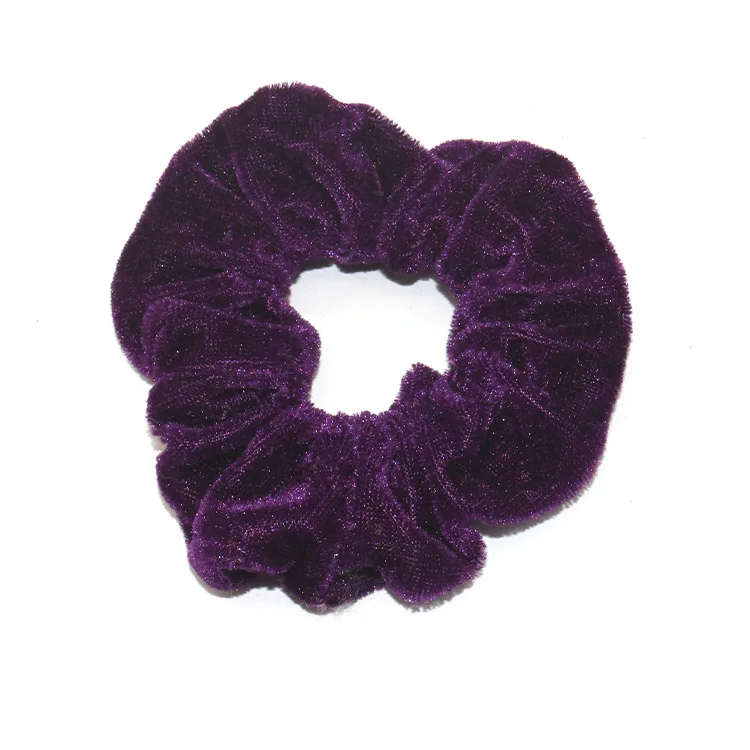 40/50Pcs/LOT Soft Velvet Scrunchie Pack Elastic Hair Bands Korea Scrunchies Hair Ties For Women Ponytail Holder Hair Accessories