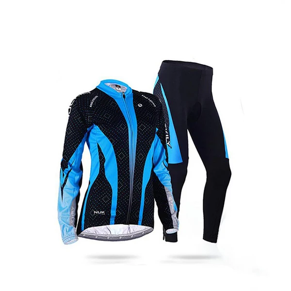 Зима Велоспорт Джерси Комплект женский модный горный велосипед одежда Теплый велосипед одежда спортивное платье женская одежда MTB костюм комплект - Цвет: Jersey and Pants