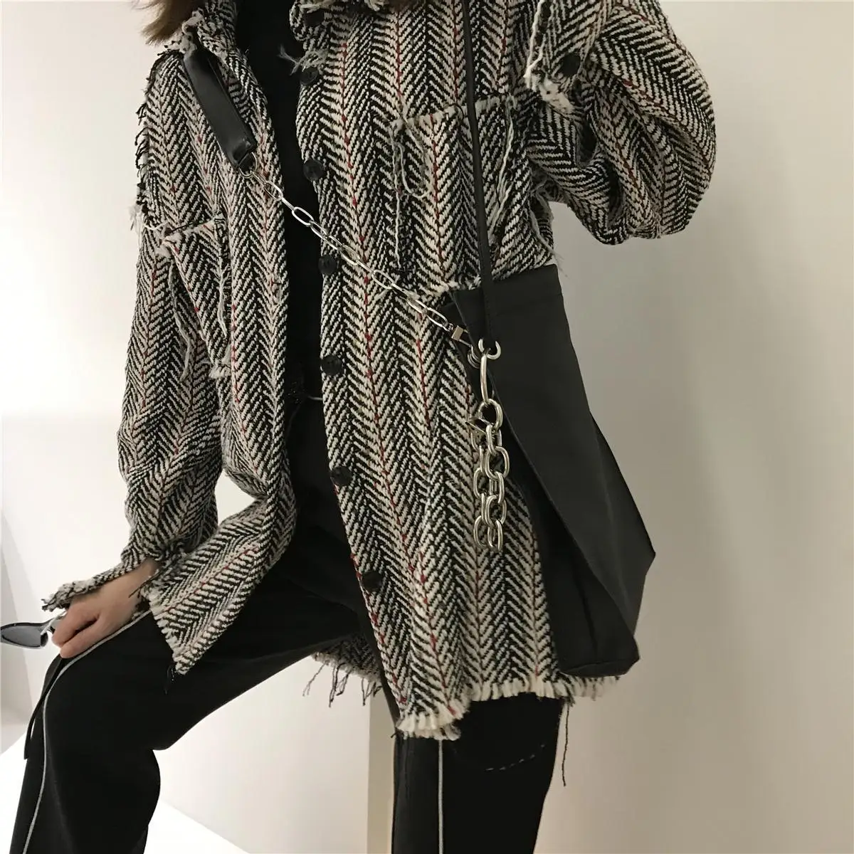 

2019 Spring And Summer New Arrival Korean-style Versatile Drawstring Bucket Bag CHIC Crossbody/shoulder Bag Chain Pu Hong Kong S