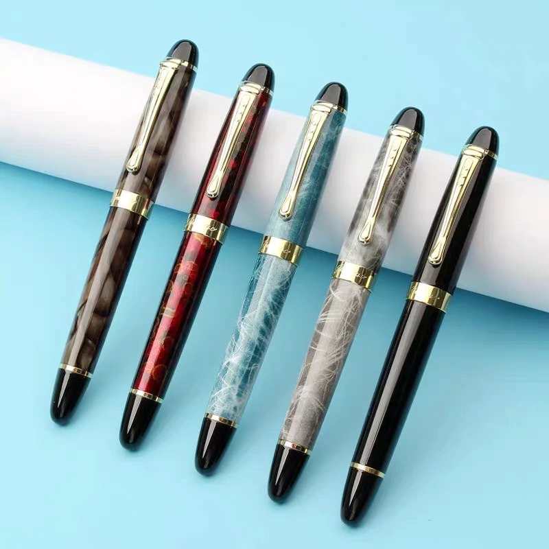 Jinhao X450 каллиграфия авторучка чернильная ручка толстый корпус 1,0 мм 18KGP Изогнутый наконечник для письма подарок канцелярские принадлежности офисные школьные принадлежности