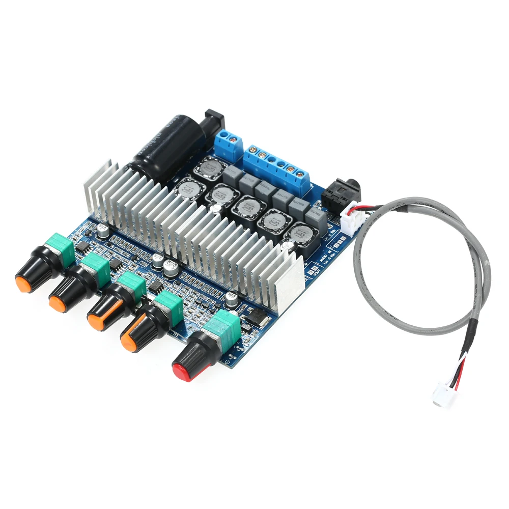 

DC12V~24V TPA3116D2 Subwoofer Digital Amplifier Board Speaker Stereo Audio Module with Volume Potentiometer 2*50W+100W