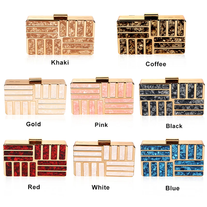 Women's Clutch Bag Acrylic Evening Bag Party Wedding Clutch Purse Handbag Shoulder women handbag