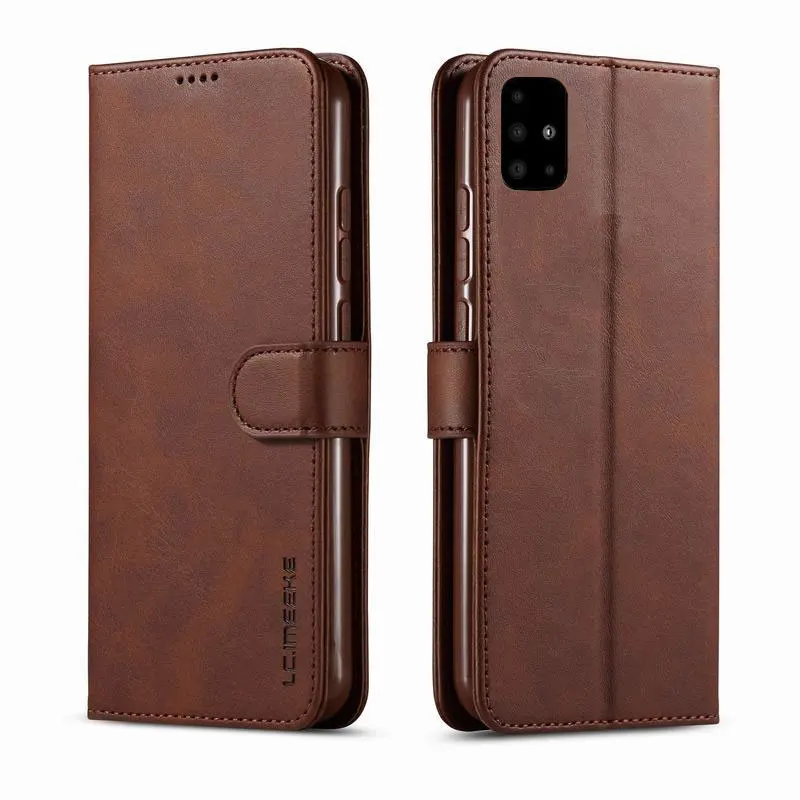 Luxury Leather Flip Case For Samsung S20 FE Note 20 S9 S10 S8 plus Cover For A51 A71 A11 A31 A21s A20 A50 A70 A7 J4 Wallet Case Leather Phone Case