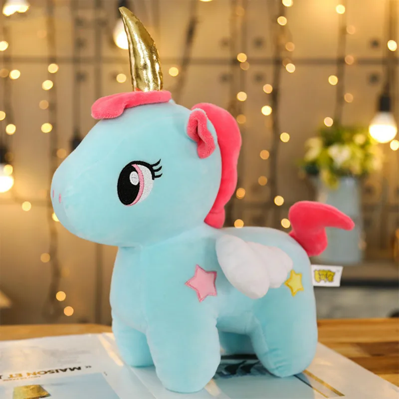 20 см мягкая плюшевая игрушка unicornio для малышей, Детская кукла с подушкой для сна, мягкая плюшевая игрушка, подарок на день рождения для девочек