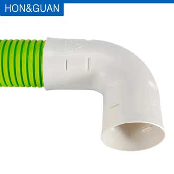 

Round Ducting Pipe Elbow 90 Degree 75mm 90mm Duct Connector Plastic PVC Ventilation Ducted Fitting for Inline Fan Joint Tube