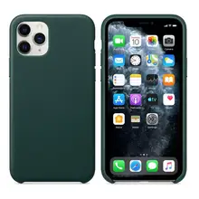Skórzane etui do iPhone 11/iPhone 11 Pro/iPhone 11 Pro Max luksusowe etui na telefon skóra LOGO oryginalna skóra ultra-cienka(China)