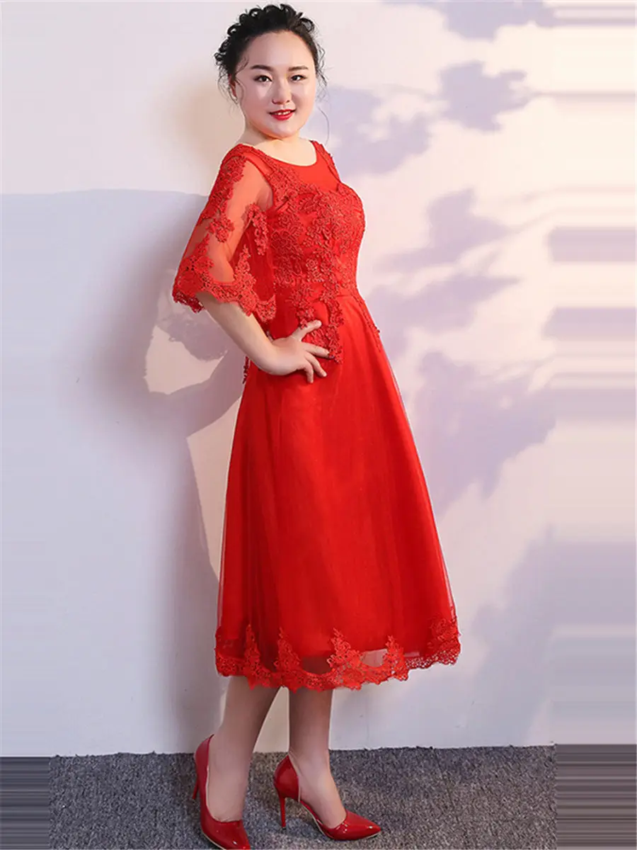 Платья для выпускного вечера с красной вышивкой Vestidos De Gala T360 нового размера плюс платья с круглым вырезом женские вечерние платья с открытой спиной на шнуровке платье для выпускного вечера