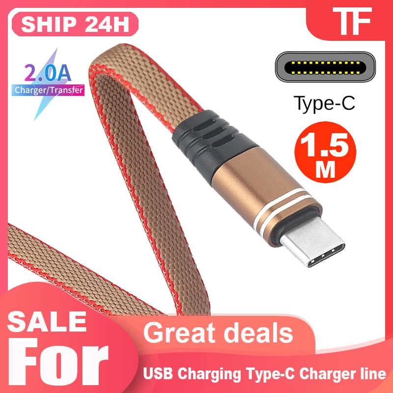 Кабель TF USB Type C 1 5 м Сверхбыстрый зарядный кабель большого тока для Huawei P30 Pro MATE 20