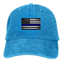 Тонкая синяя линия американский флаг популярная Джинсовая Шляпа крутая Кепка для мужчин и женщин
