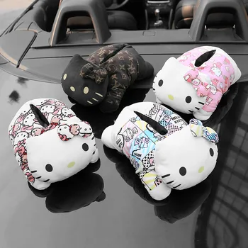 

1PC Kitty Cat Car Tissue Box Napkin Holder Cute Tissue Box Holder Styling Car Tissue Box Holder Kawaii Car Accessories For Girls