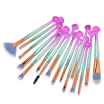 

16PCS/SET Seashell Eye Makeup Brushes Set Cream for Foundation Powder Brush Set Soft Face Blush Brush Cosmetics Tools MAG5500