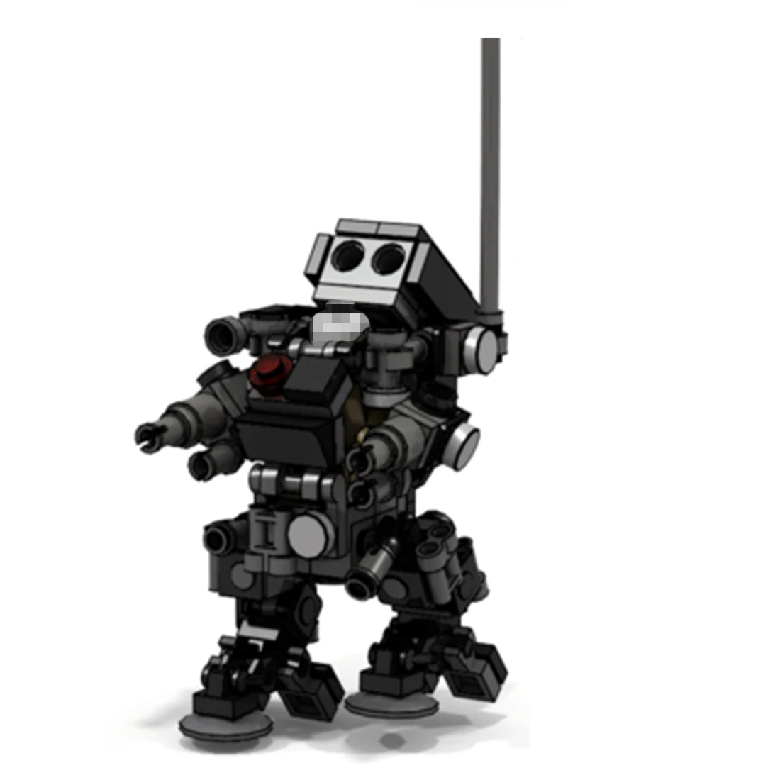 

116Pcs MOC Mini Tratical Trooper Flak Trooper Model Small Particle Building Blocks Educational Toy Set - Black