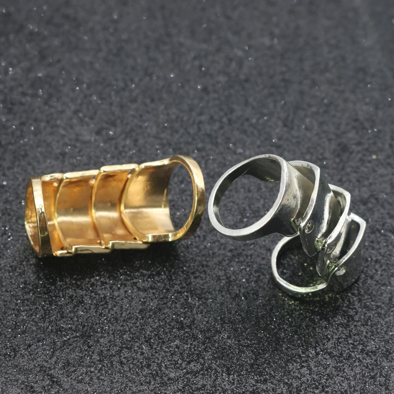 The Latest Fashion Trend Retro Punk Style Creative Joint Armor Knuckle Metal Ring Men And Women Can Wear Jewelry Gift - Image 5