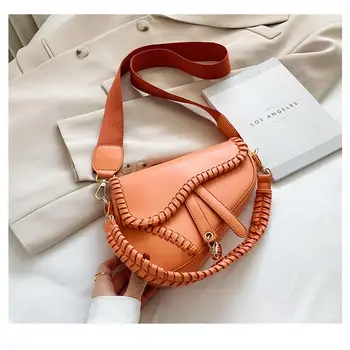 

Luxury Designer Saddle Bags For Women 2020 Shoulder Crossbody Bag Small Handbag and Purses Popular Brand Messenger Sling Sac