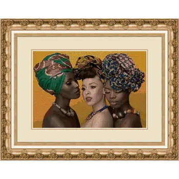 

CROSS STITCH KIT PANDATHREAD African Culture 0782