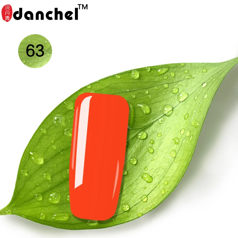 63 Danchel 9 мл гель покрытые лаком ногти художественный гель uv Vernis светодиодный праймер Полупостоянный светодиодный Гель-лак для замачивания Гель-лак для ногтей основа и верхнее покрытие - Цвет: 63