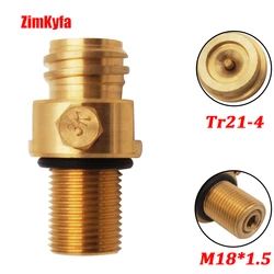 Sodastream Refillable CO2 Pin Valve M18*1.5 Input to TR21-4 Output for CO2 Carbonator Cylinder Tank