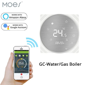 

WiFi Smart Thermostat Water/Gas Boiler Temperature Controller Smart Life/Tuya Weekly Programmable Works with Alexa Google home