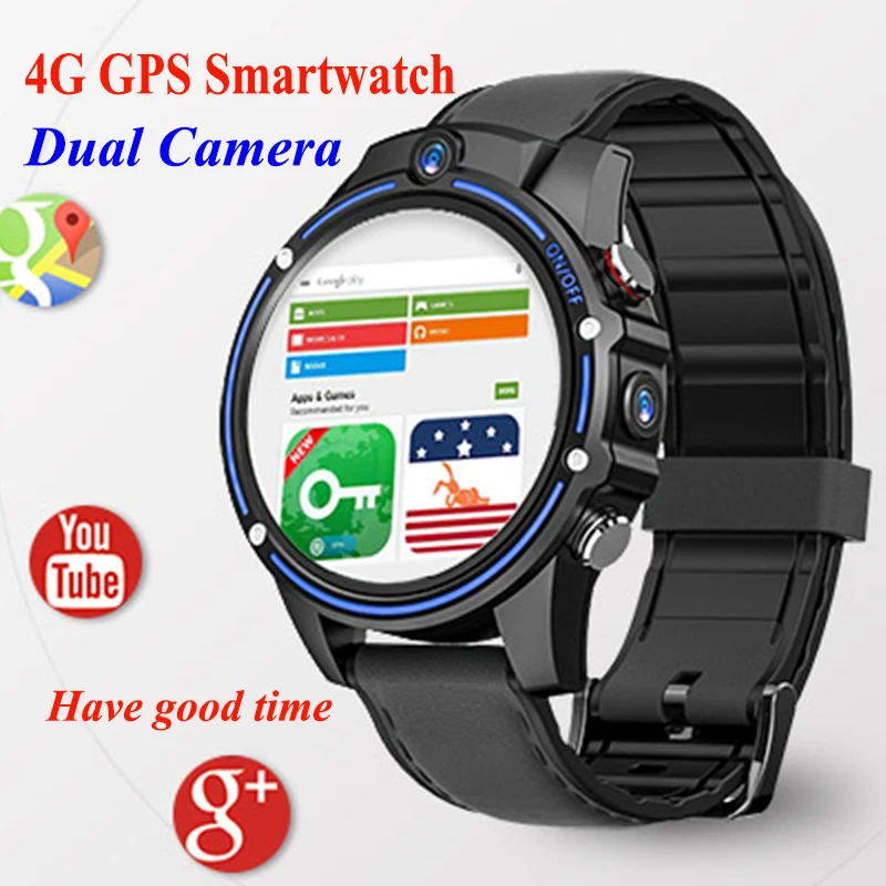 Kospet Vision Смарт-часы gps телефон 1 6 дюймов Большой экран 4G-LTE Android часы 3g + 32G Двойная