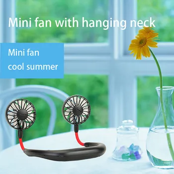 

Upgrade Neck Fan Aromatherapy Lighting Neck Cooler Hand Free Neckband Fan USB Rechargeable Dual Fan Mini Summer Portable