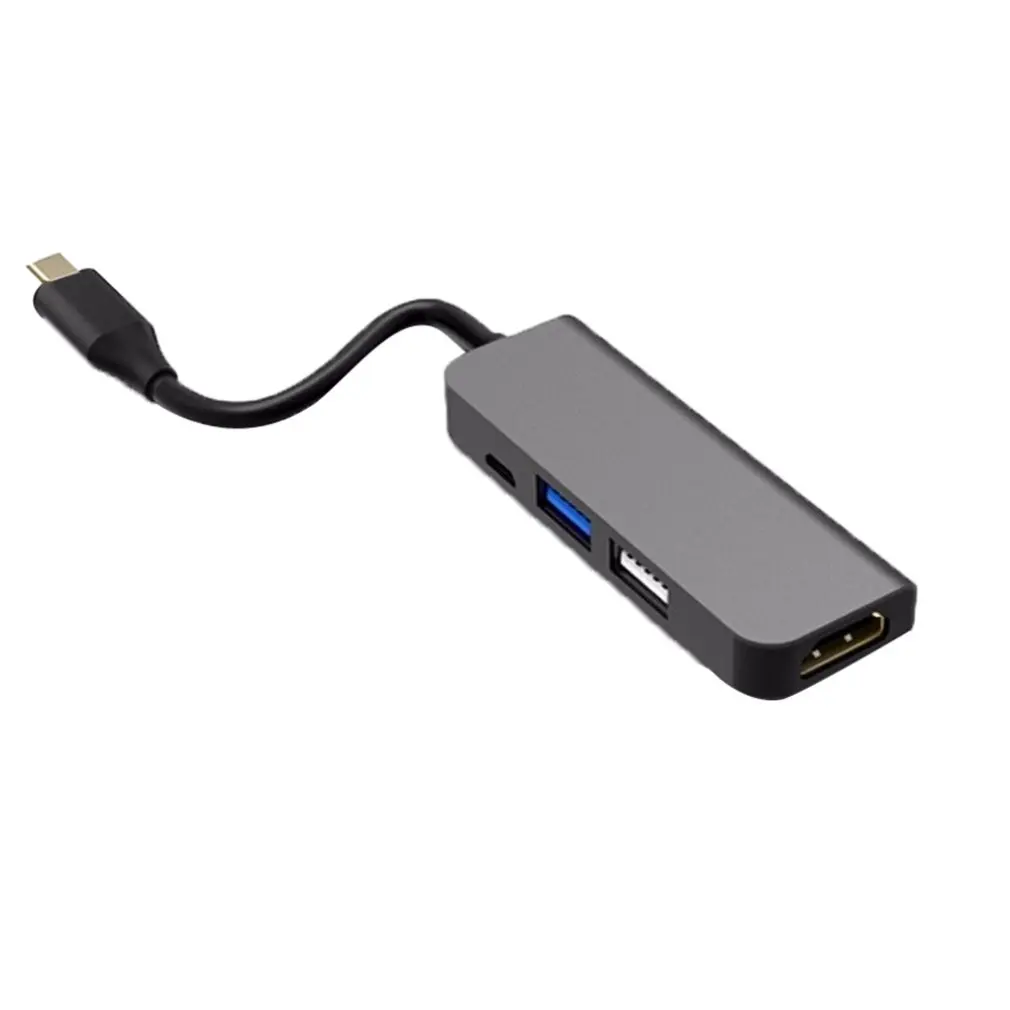USB C концентратор USB-C к HDMI 4K концентратор USB 3,0 адаптер PD/порт зарядки Micro USB для MacBook Pro samsung Galaxy S8 type C концентратор