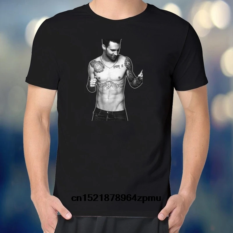 Мужская футболка модная Adam Levine Классическая забавная новинка для мужчин |