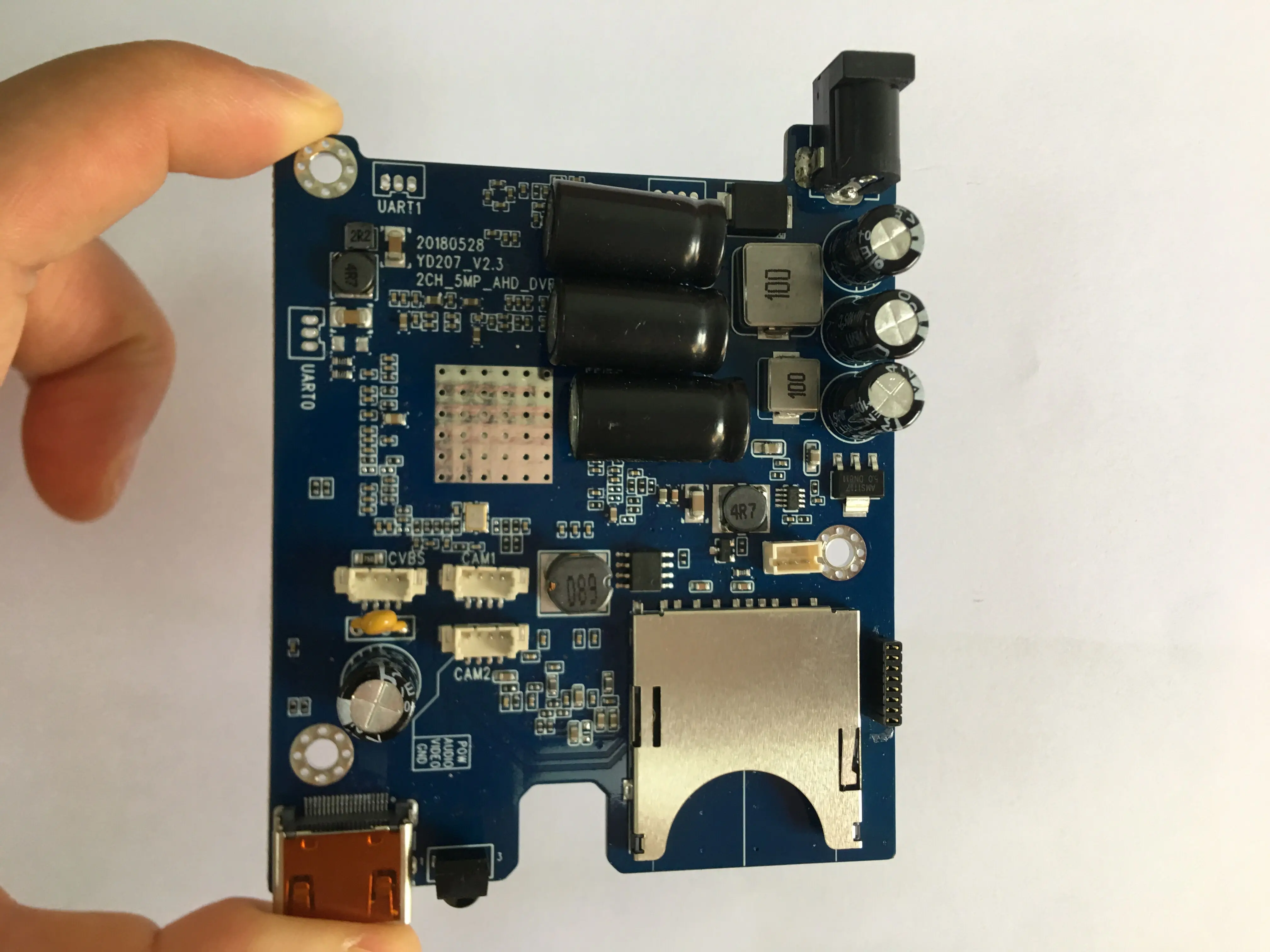 2CH мини модуль видеорегистратора 2 канала AHD MEGA-BOX плата dvr pcb до 1080P 30fps поддержка 512 ГБ sd-карта