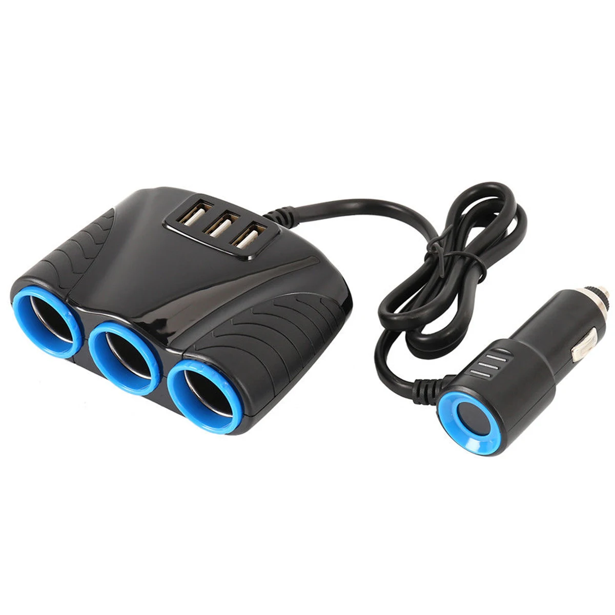 

Car Charger 3 Way Cigarette Lighter Socket Splitter 5V 3.1A 3 USB Chargers Power Adapter 120W Power Output For 12V-24V Car DVR