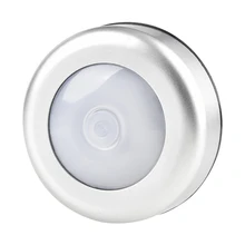 6LED светильник Домашнее животное ночник 6500 K-7200 K бесступенчатое затемнение кухонный шкаф лампа Беспроводная Серебряная Плавная затемнение