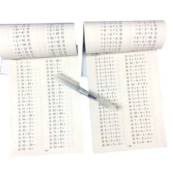 

2 Book/Set Chinese Math Grade 2 Hildren Multiplication And Division Copybook Learning Math Exercise Copybook For Age 3-7
