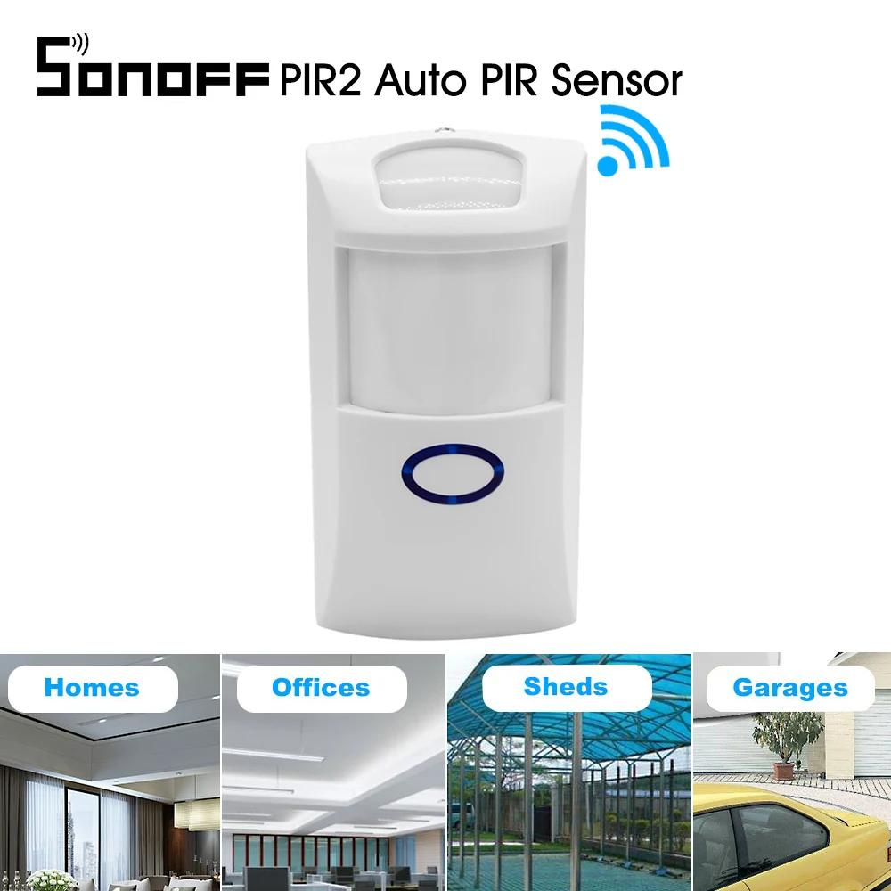 Sonoff PIR2 автоматический PIR датчик двойной инфракрасный ИК беспроводной детектор движения умный дом автоматизация охранная сигнализация