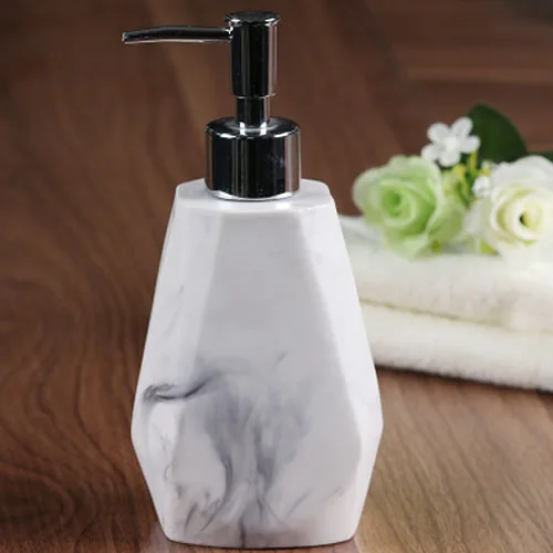 JINSERTA мраморный диспенсер для мыла Sub-Bottle Роскошный домашний отель ванная комната ручной дезинфицирующий шампунь лосьон для мытья тела декоративная бутылка - Цвет: C