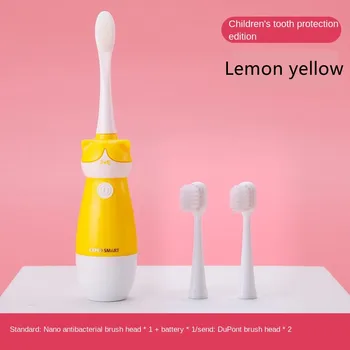 

Children's electric toothbrush nano-antimicrobial baby toothbrush 3-5-6-7-8-12 years old children's soft hair sound wave
