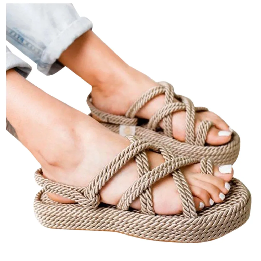 rope platform shoes