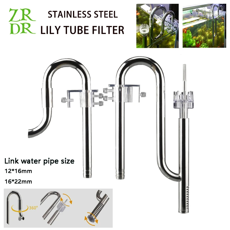 Aquarium Filter Stainless Steel External Filter Accessories Inlet And ...