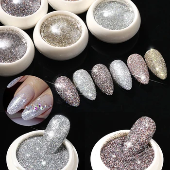 

6 Boxs Shinng Nail Glitter Power Irregular Palliette Flakes Nail Sequins Nail Pigment Dust Powder Nail Art Decoration DIY Design
