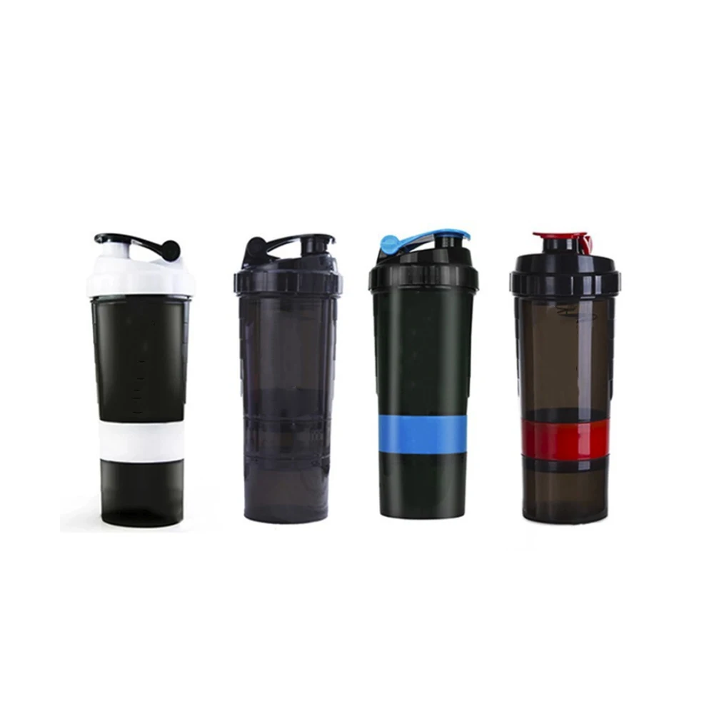 

Three Layers Sport Bottle Travel Camping Strong Shake The Cup Work out Drink Water Fruit Juice 500ml Outdoor Kettle Hiking