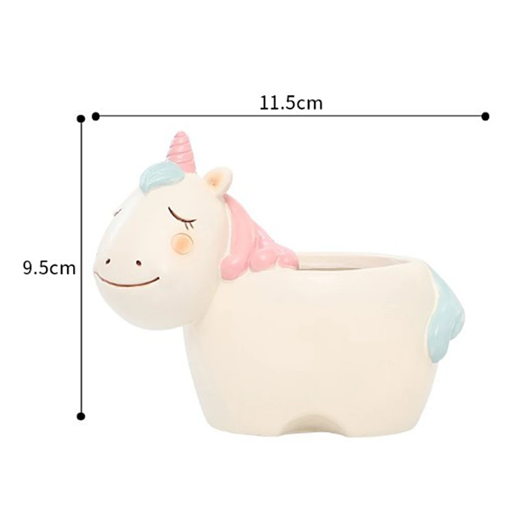 Cute Animal Flower Pot Creative Resin Garden Succulent Planter Flowerpot Plant Container Home Office Decors