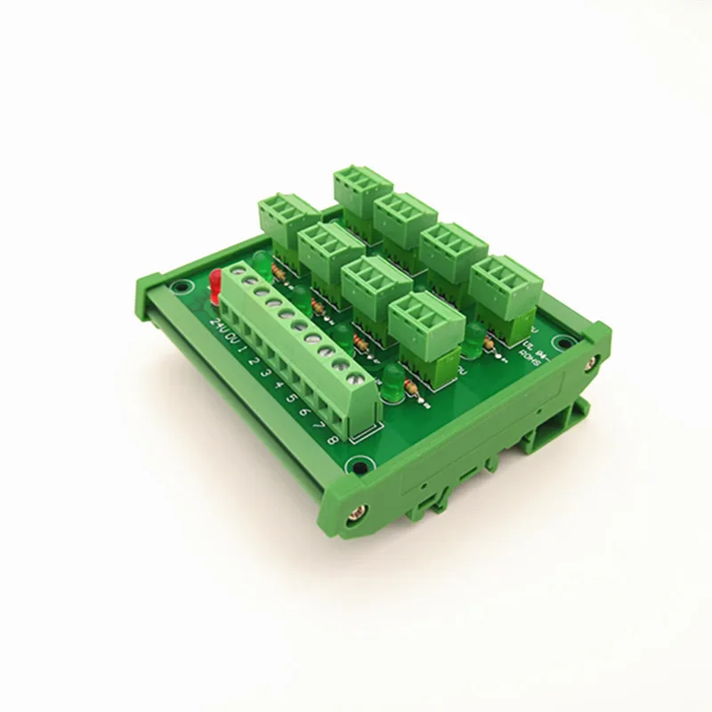 DIN рейка крепление PLC 8-канальный видеорегистратор с самонастраиваемым устройством Вход винтовой терминальный блок ввода-вывода фотоэлектрический датчик приближения клеммной колодки