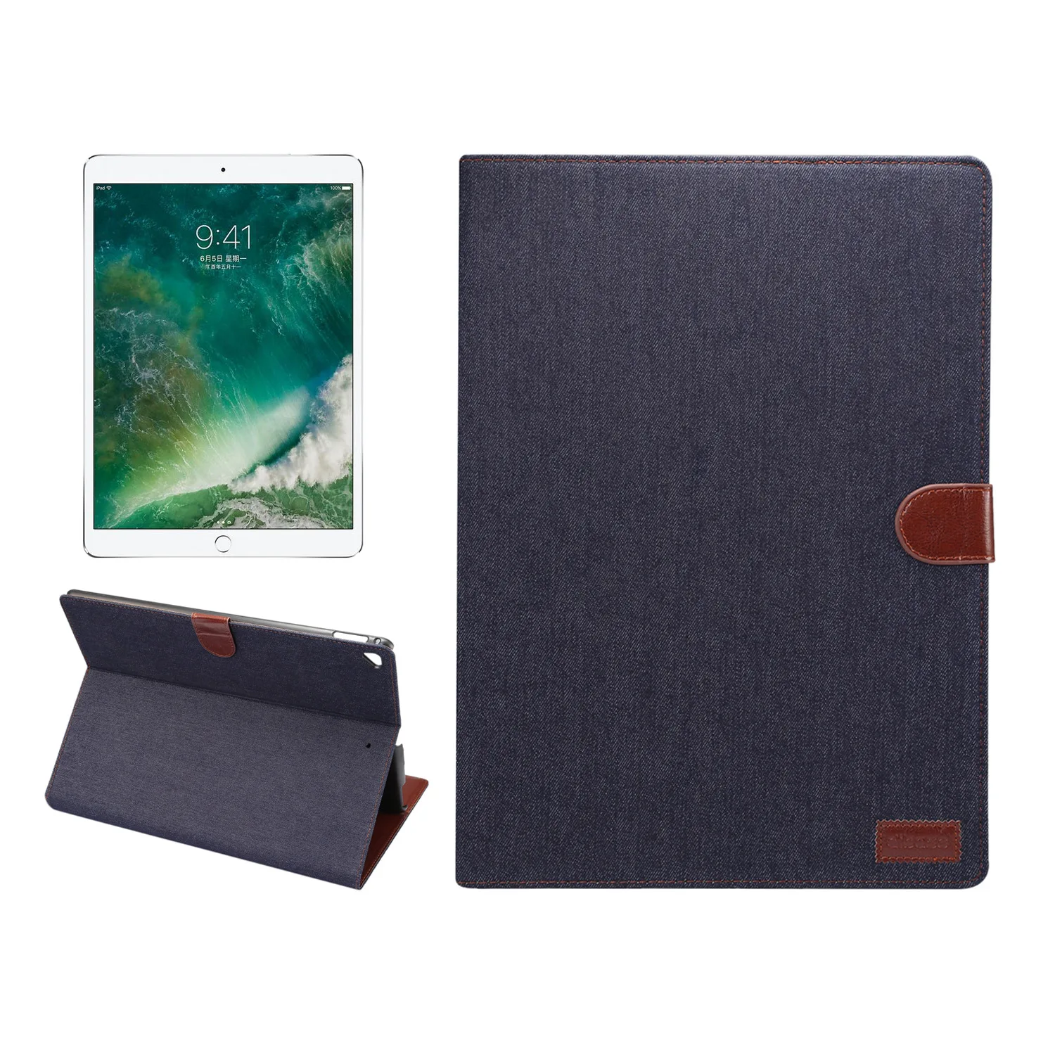 

For Apple iPad Pro 12.9-Inch Tablet Leather Cover 2017 iPad 12.9-Inch Holder Protective Case
