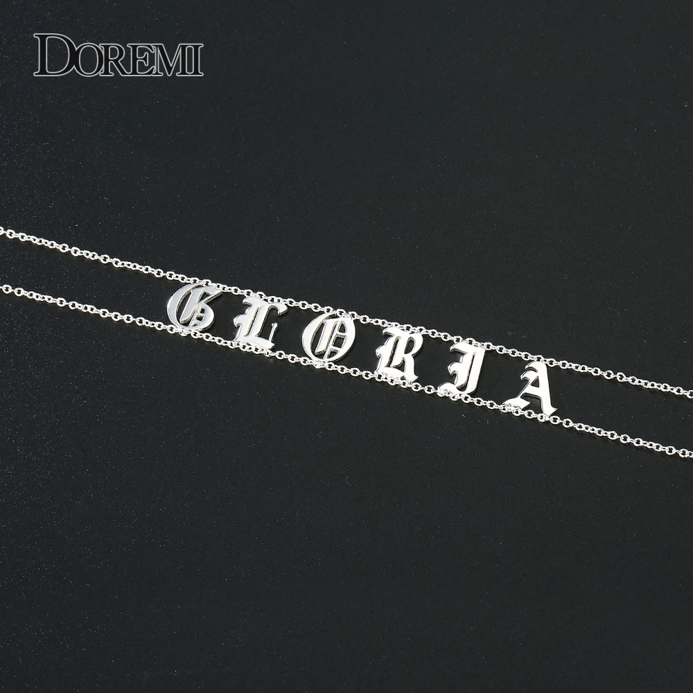 DOREMI 2019 старое ожерелье с английскими цифрами имя под заказ чокер