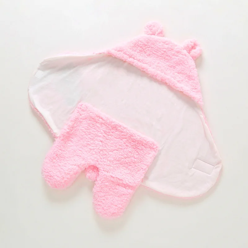 Детское одеяло-пеленка унисекс; мягкий плотный флис; вязаная одежда для маленьких девочек и мальчиков; накидка для коляски; спальный мешок; детское одеяло-пеленка с капюшоном