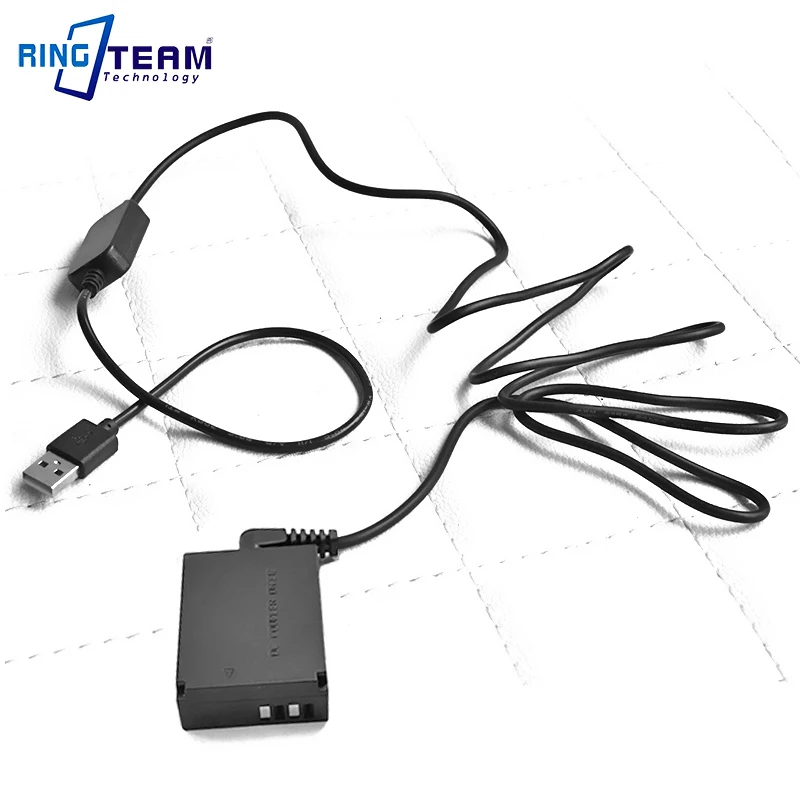 10Sets/Lot USB Cable CA-PS700 To DR-E12 DC Coupler For Canon EOS-M M2 M10 M50 M100 Cameras LPE12 Dummy Battery