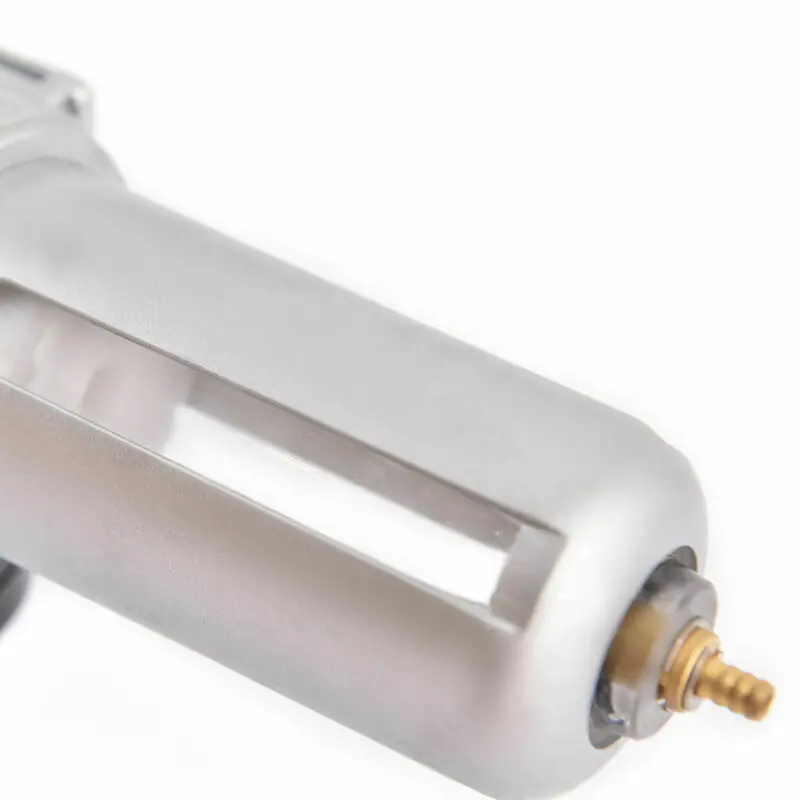 

Silver Black Air Pressure Regulator Filter Water Separator With Pressure Gauge