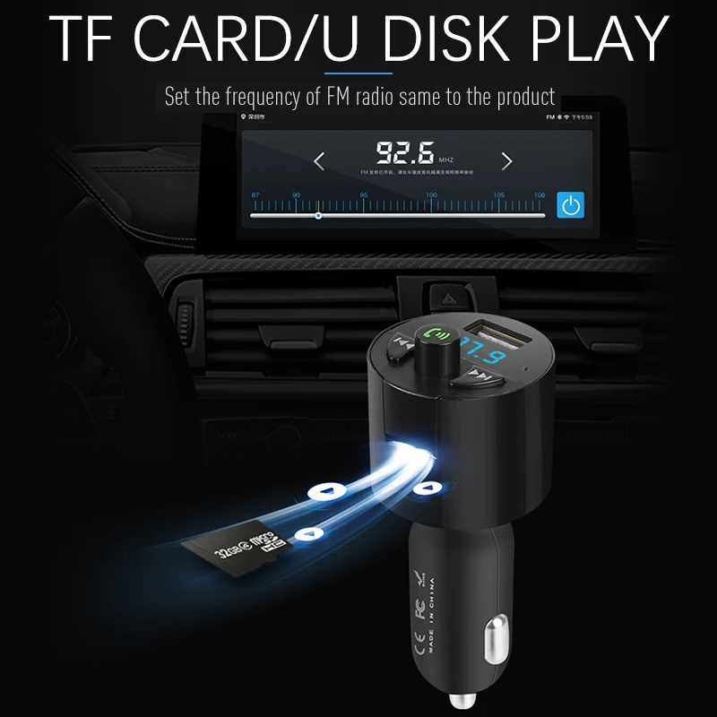 Vehemo автомобили Bluetooth автомобиль с функциями "hands free" и Bluetooth для автомобиля mp3-плеер беспроводной передатчик Автомобильное универсальное usb-зарядное устройство