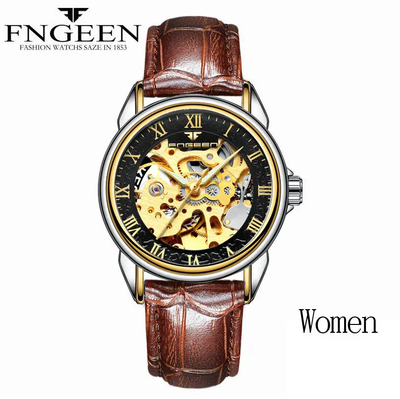 women L tone black Reloj Mujer, наручные часы со скелетом, Relogio Hour, Лидирующий бренд, женские автоматические механические часы, женские часы с турбийоном - Цвет: women L tone black