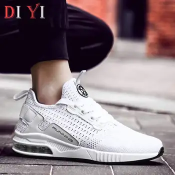 

Slip-on Women's Shoes Platform Couple Sport Sneakers Woman Air Cushion White Sports Shoes Women Mesh Breathable Running Shoe A12