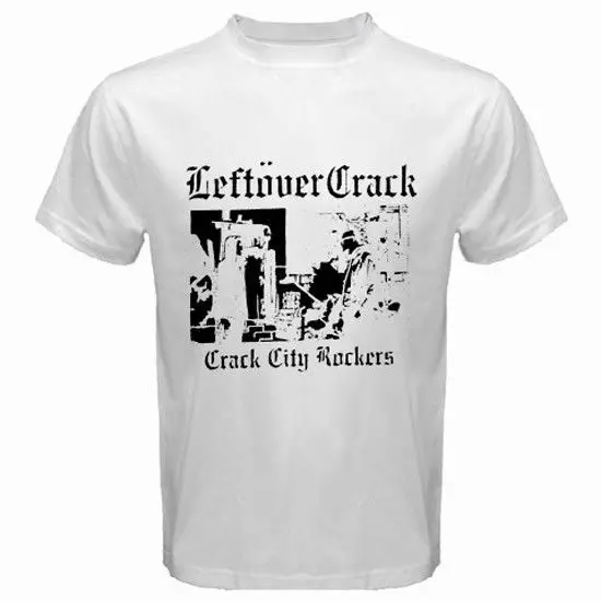 Футболка с надписью Leftover Crack City Rockers в стиле панк рок группы Choking S M L XL 2XL Лидер