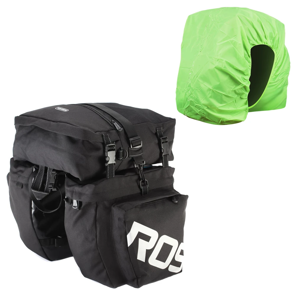 3-в-1 велосипедная сумка MTB дорожный велосипед сумка заднее сиденье велосипеда Pannier багажник сумка с Водонепроницаемый дождевик Аксессуары для велосипеда